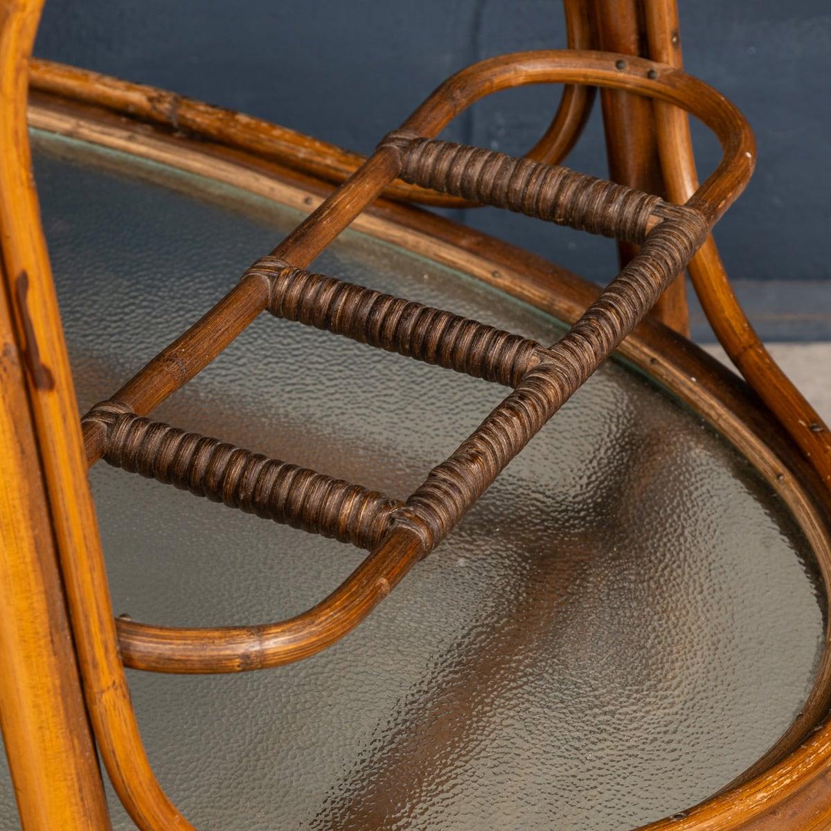 Chariot italien pour boissons en bambou du 20ème siècle, vers 1970 en vente 11