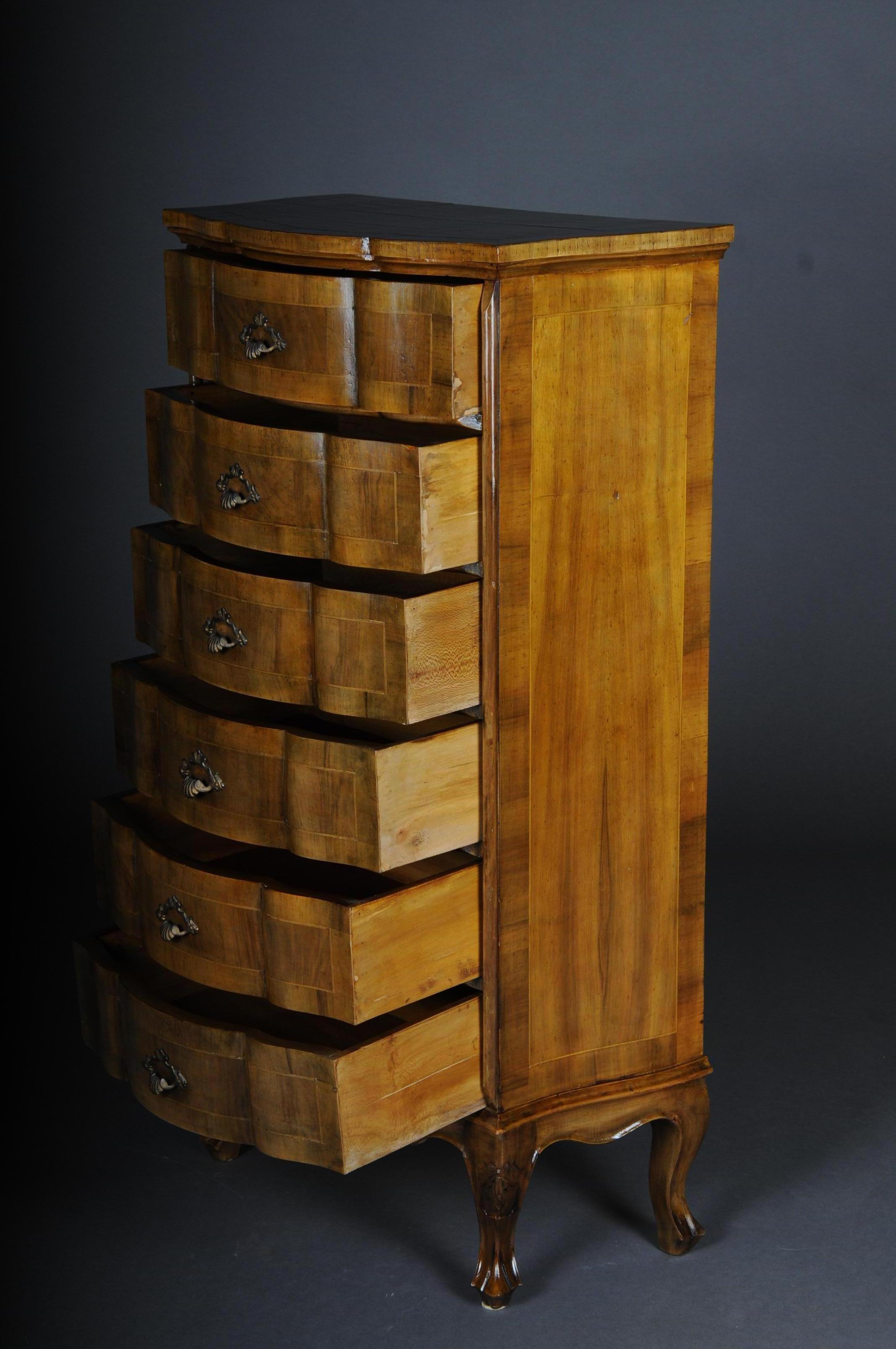 20th Century Italian Baroque Chiffonniere/High Chest of Drawers For Sale 2