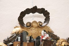 20th Century Italian Baroque Style Carved and Gilded Wood Wall Mirror