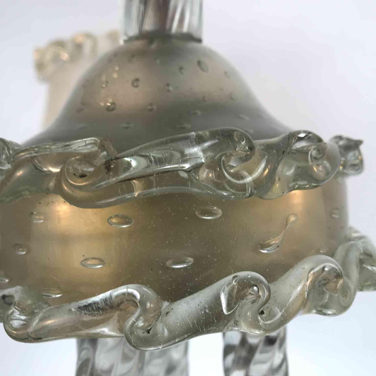 Italienischer Barovier Toso-Kronleuchter aus venezianischem Muranoglas des 20. Jahrhunderts im Angebot 13