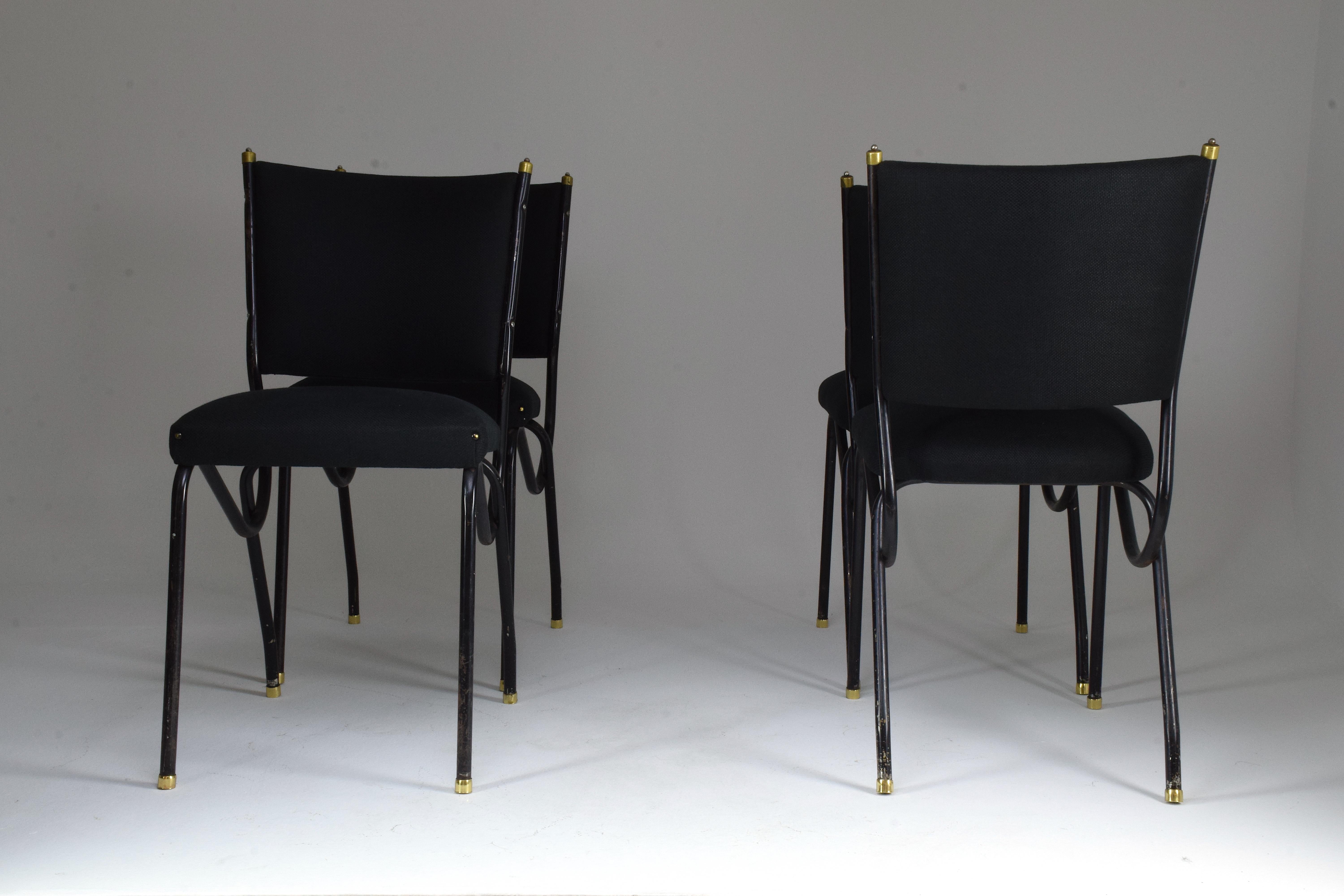 20th Century Italian BBPR Style Dining Chairs, Set of 4, 1950s 6