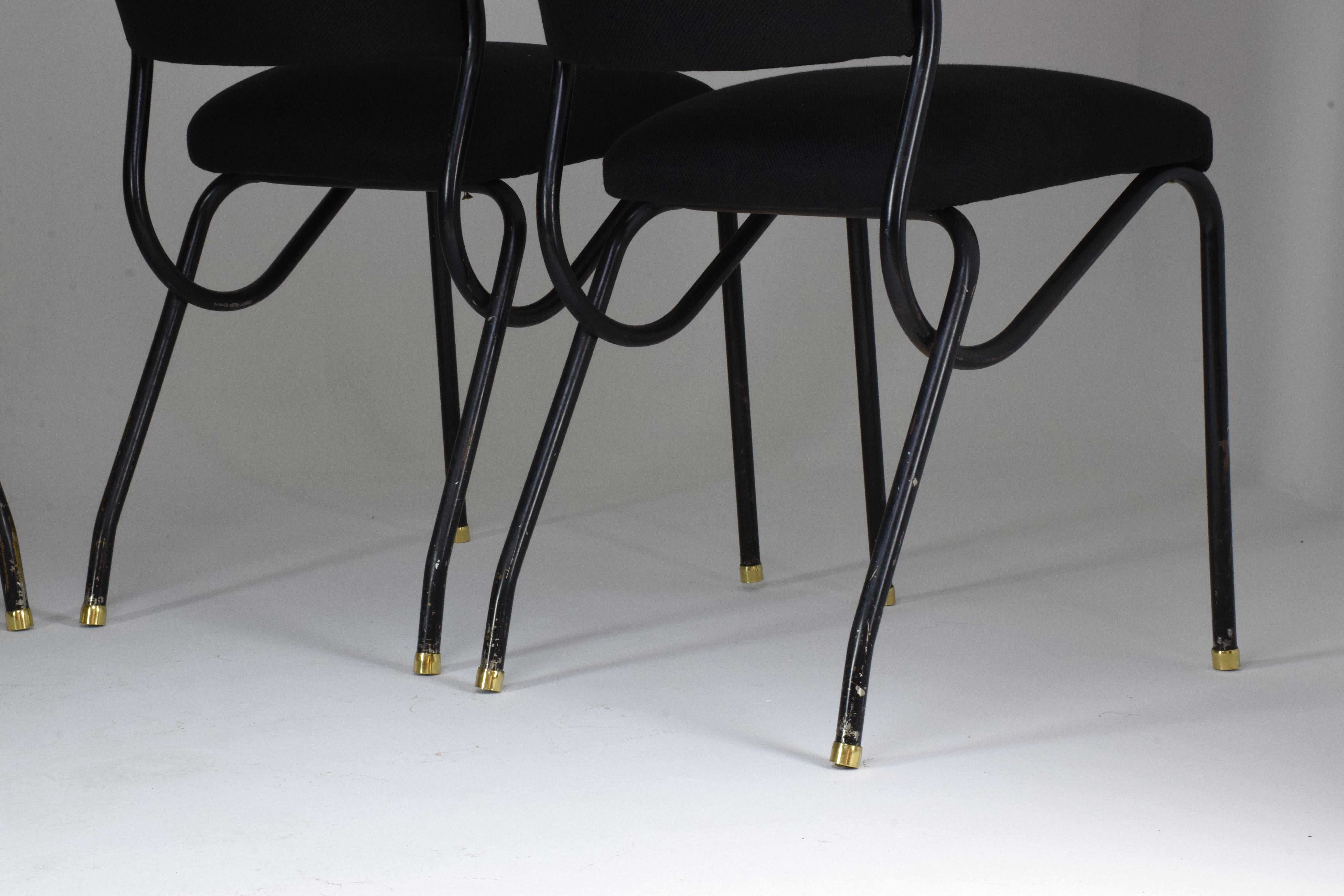 20th Century Italian BBPR Style Dining Chairs, Set of 4, 1950s 2