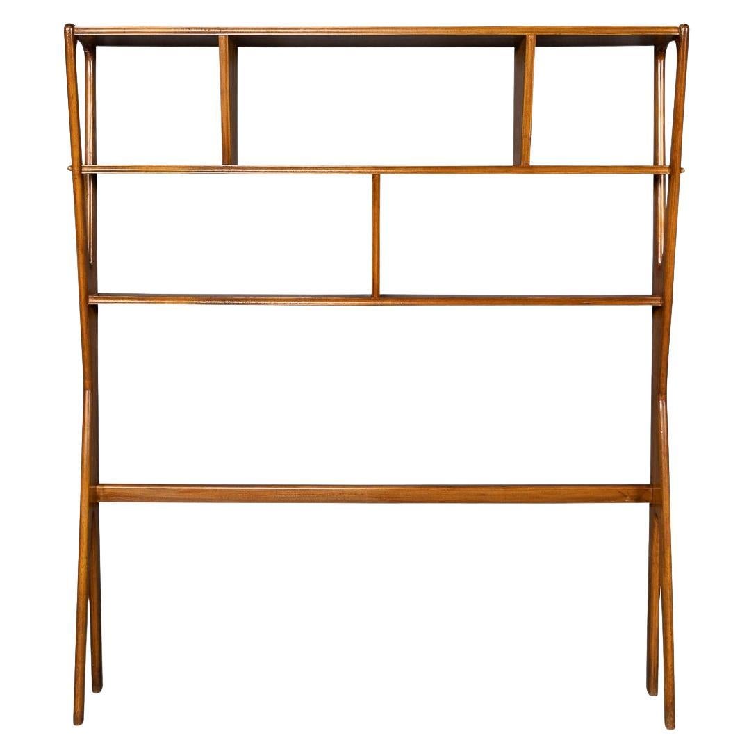 20th Century Italian Beech Wood Bookcase / Room Divider, c.1950 For Sale