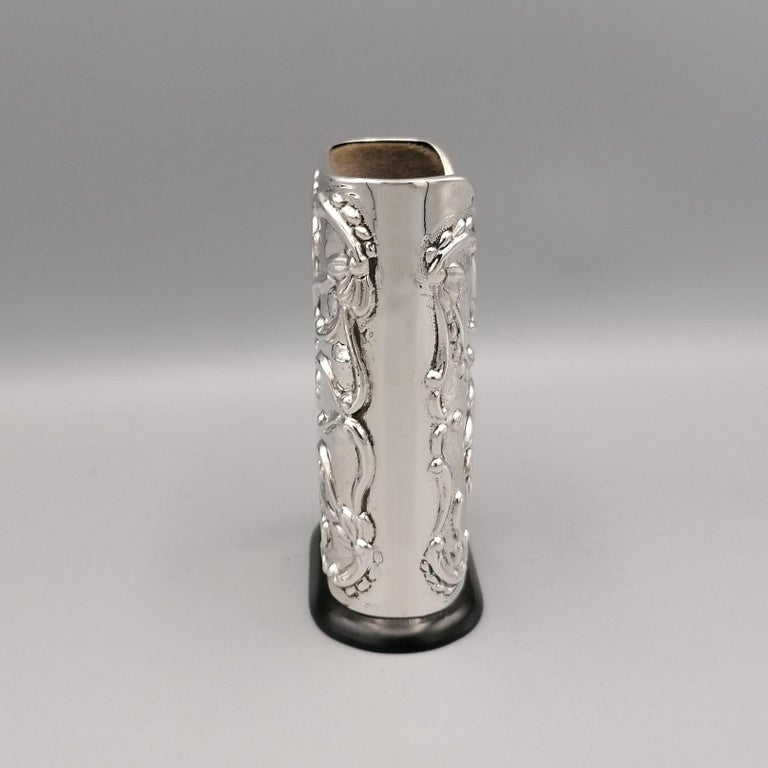 Other 20th Century Italian Big Sterling Silver Pen Holder For Sale