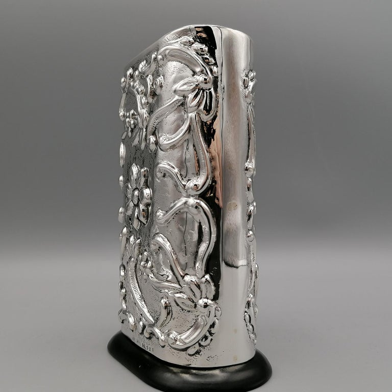 20th Century Italian Big Sterling Silver Pen Holder For Sale 2
