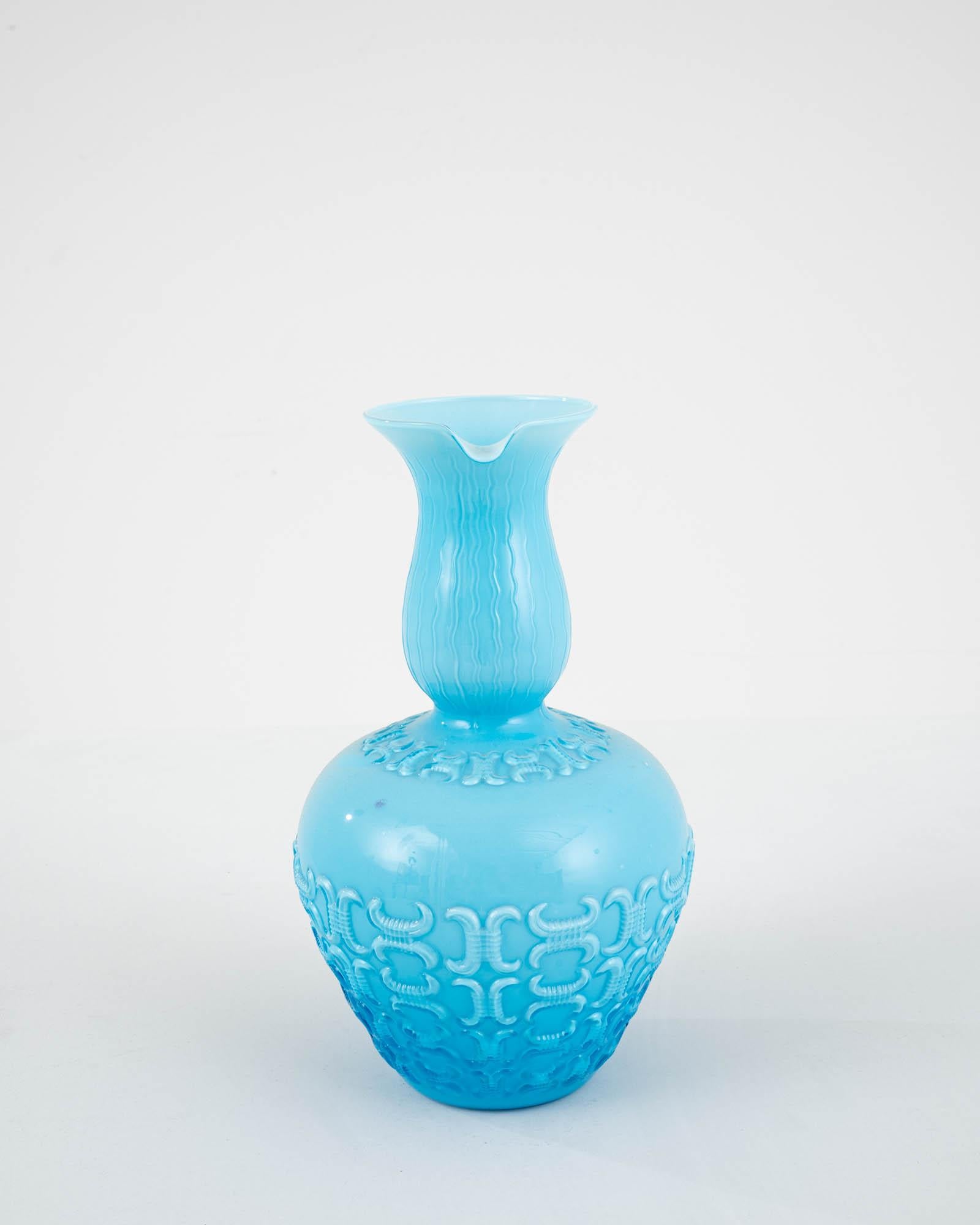 Pichet italien en verre bleu du 20ème siècle en vente 3