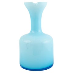 Vintage 20th Century Italian Blue Glass Jug