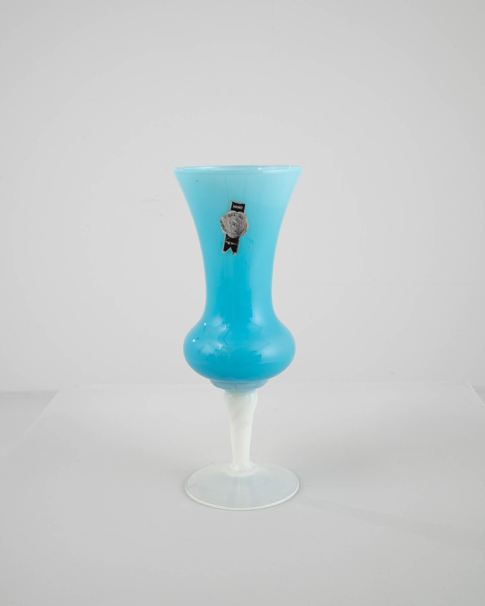 20th Century Italian Blue Glass Vase 2
