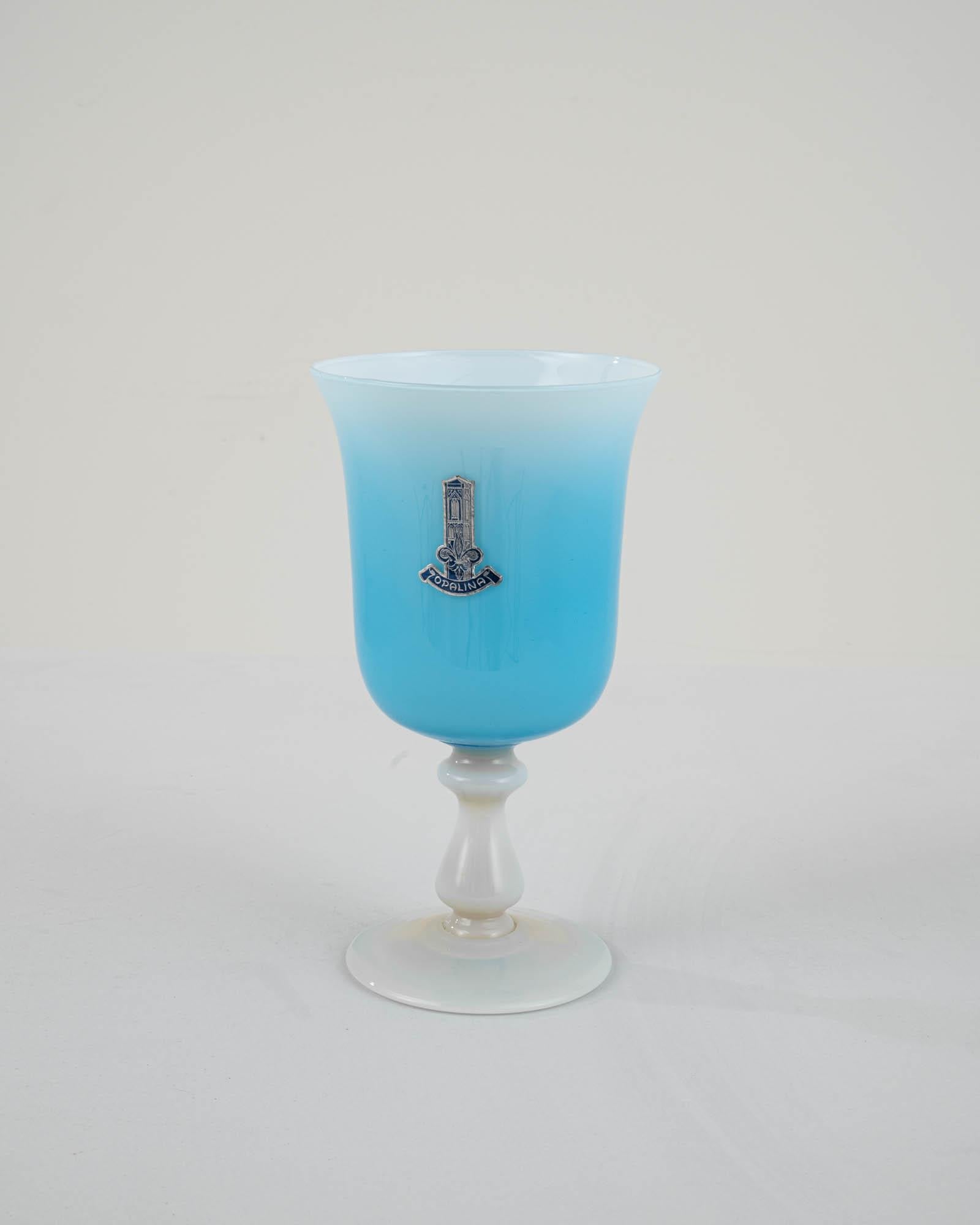 20th Century Italian Blue Glass Vase 5