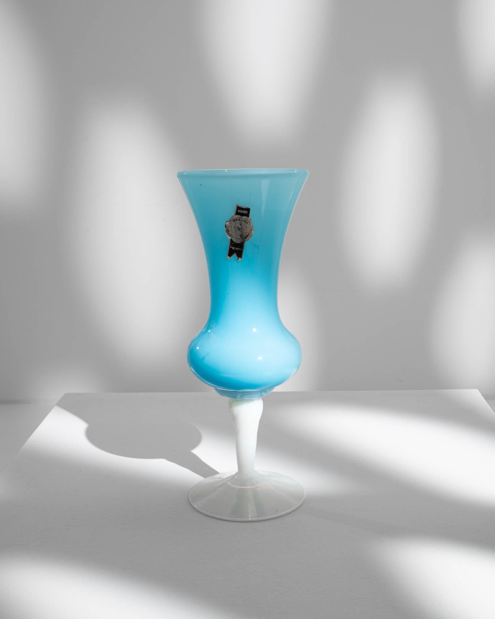 20th Century Italian Blue Glass Vase 4