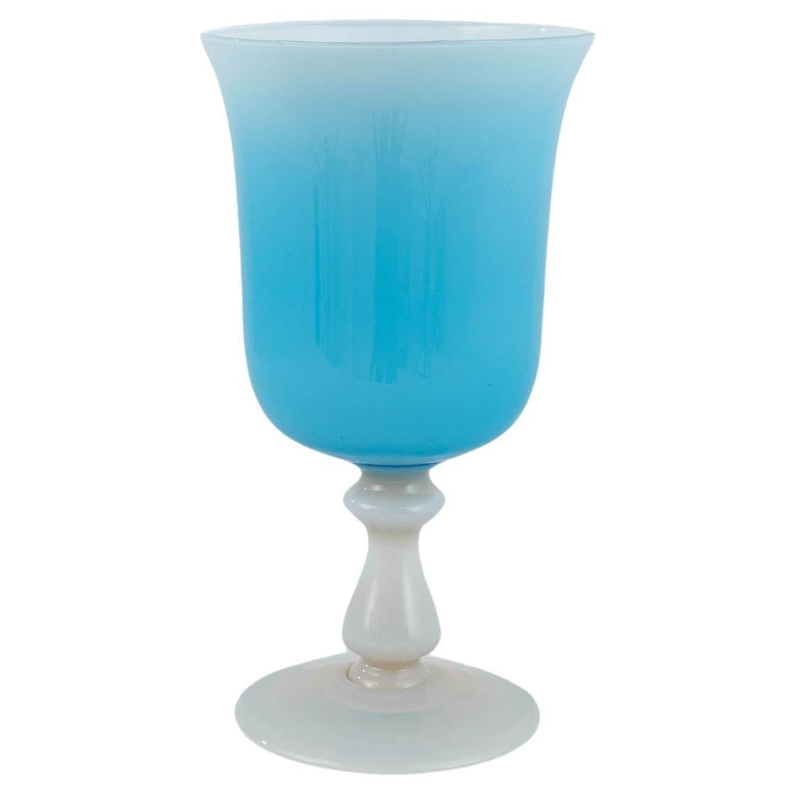 20th Century Italian Blue Glass Vase