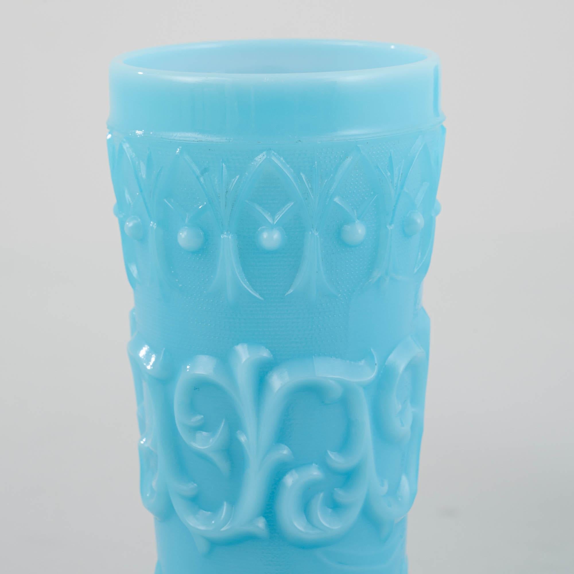 20th Century Italian Blue Glass Vase, Set of 2 For Sale 1