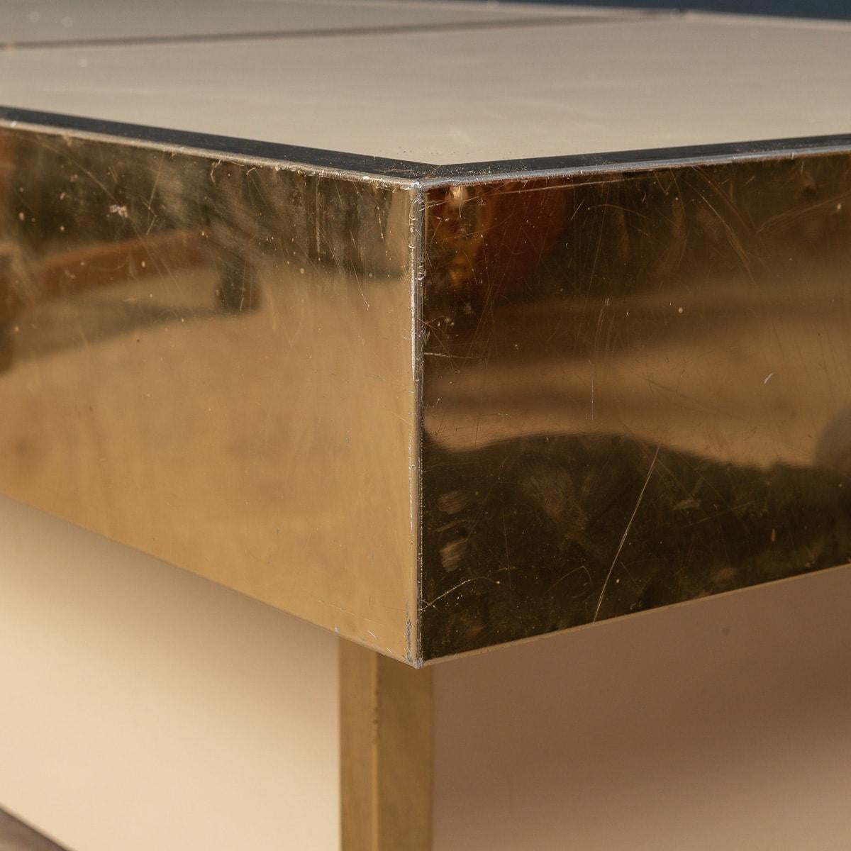 20th Century Italian Brass Top Coffee Table by Willy Rizzo, circa 1970 17