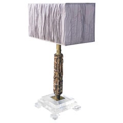 20th Century Italian Bronze Table Lamp - Vintage OfficeLight by Luciano Frigerio