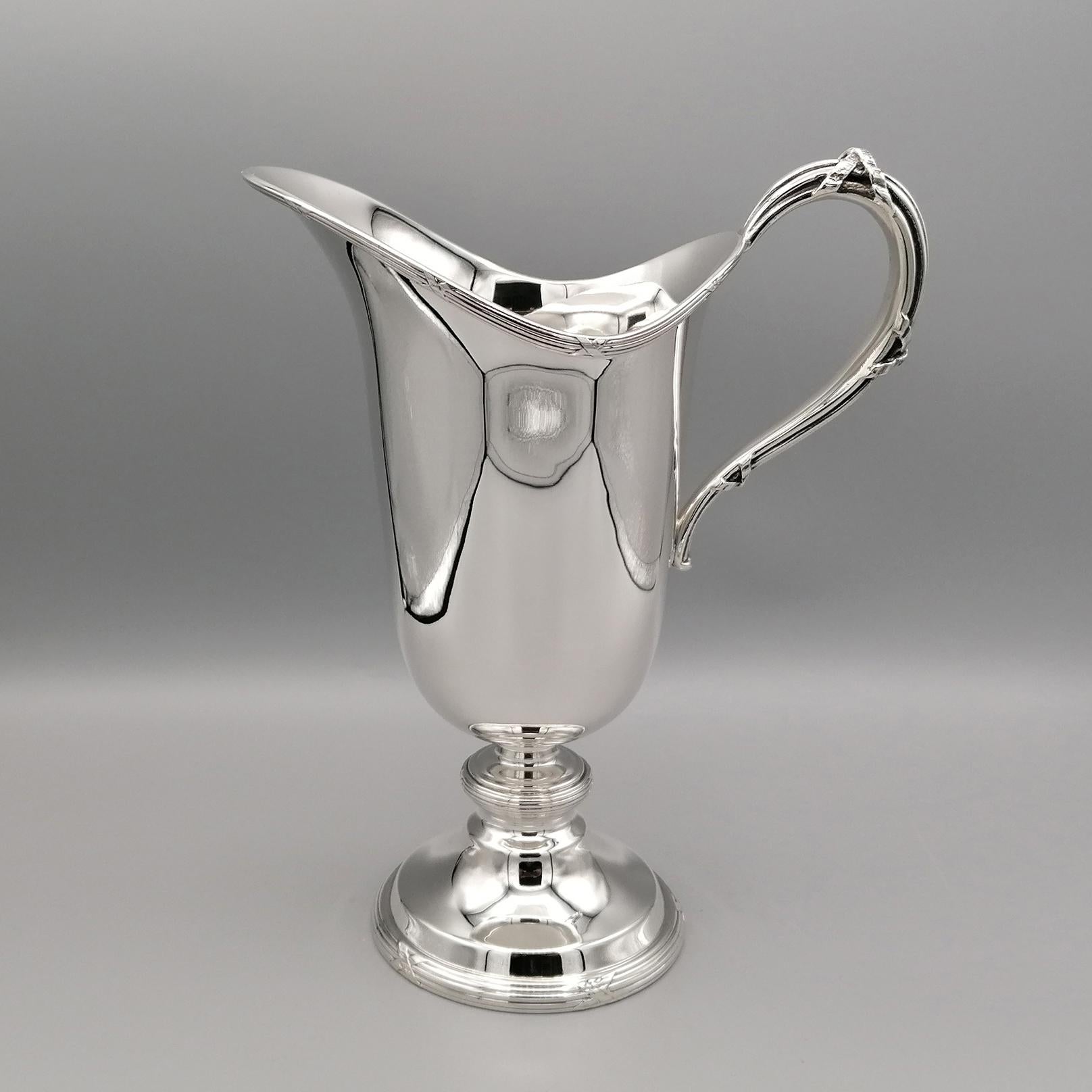 21st Century Italian Buccellati Sterling Silver Pitcher For Sale 8