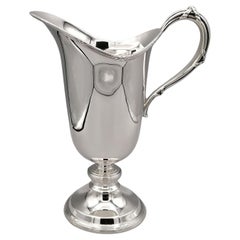 Retro 21st Century Italian Buccellati Sterling Silver Pitcher