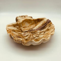 20th Century Italian Calacatta Siena Marble Yellow Blue Sculpture Wall Font