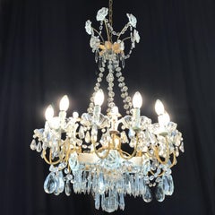 20th Century Italian Capodimonte White Porcelain Chandelier with Putti