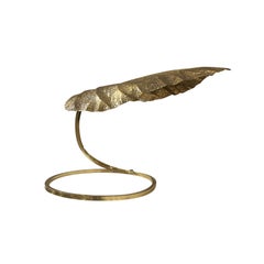 20th Century Italian Carlo Giorgi Sculptural Brass Leaf Light by Tommaso Barbi