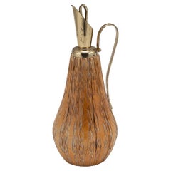 20th Century Italian Carved Wood Flask By Aldo Tura For Macabo c.1960