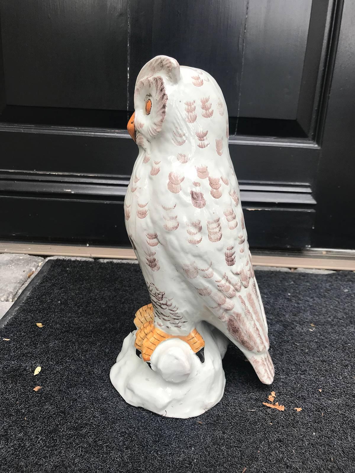 hibou en céramique italienne du 20ème siècle 2