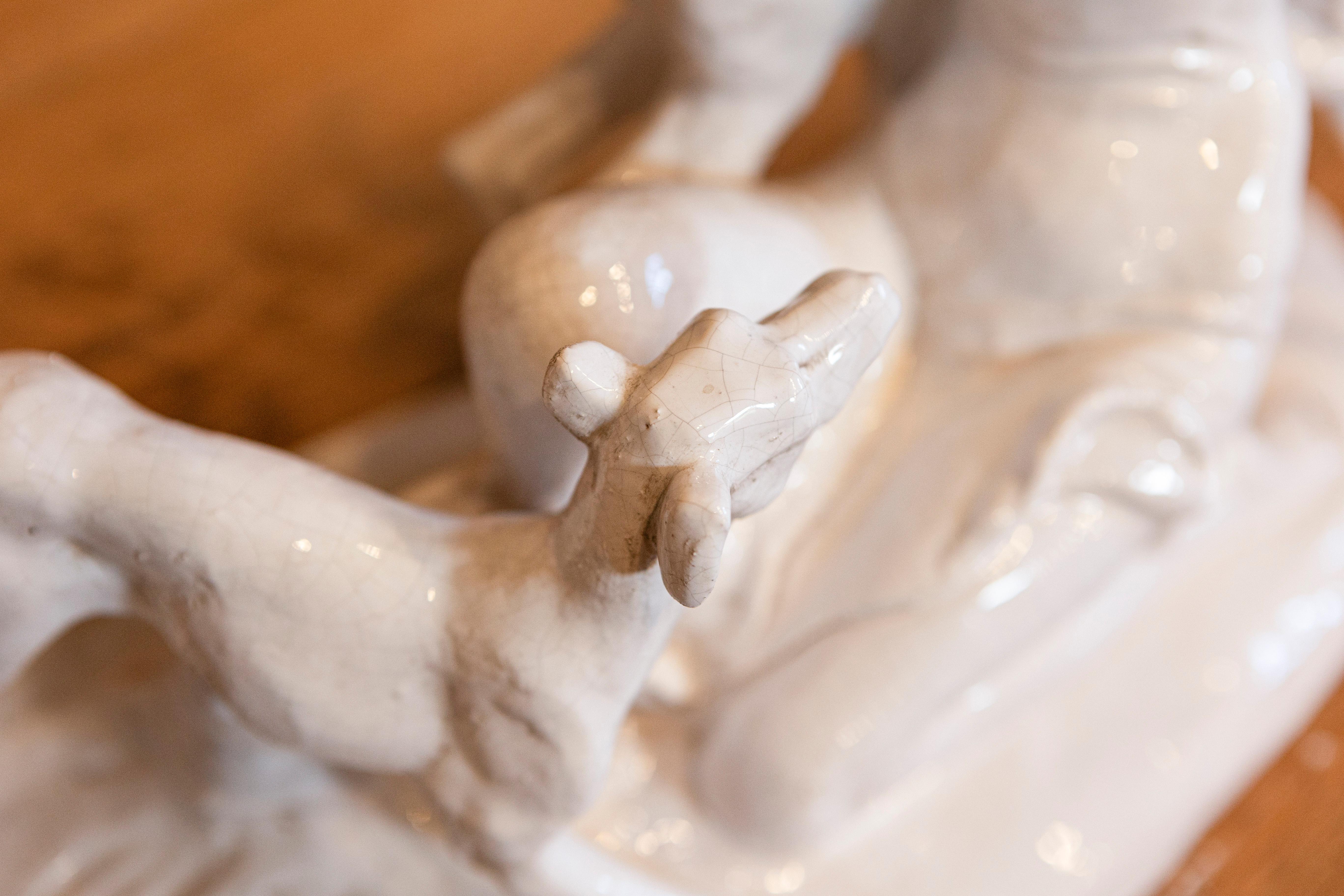 Ceramica Scultura di Diana in ceramica italiana del XX secolo in vendita