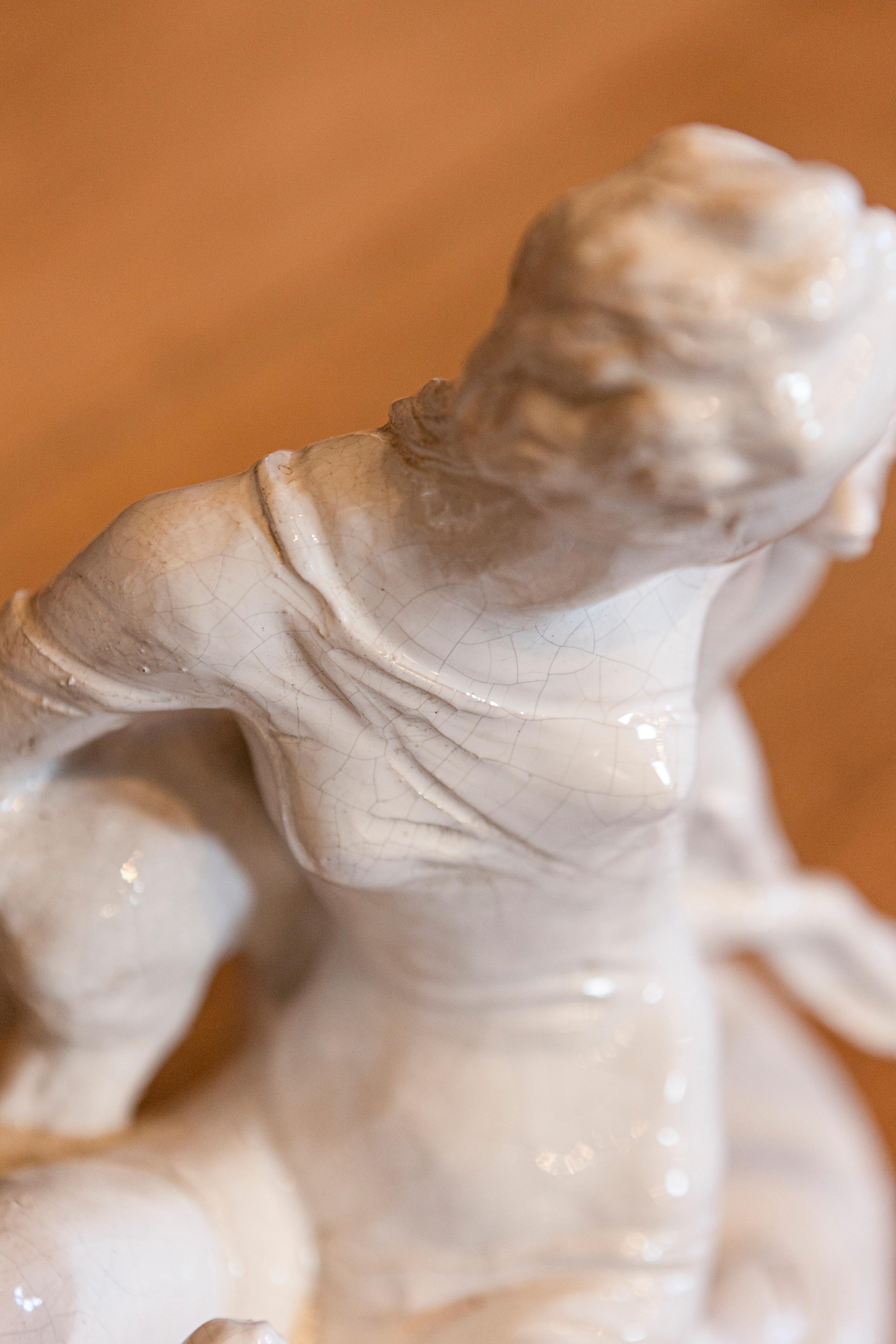 Scultura di Diana in ceramica italiana del XX secolo in vendita 1