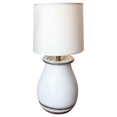 20th Century Italian Ceramic Table Lamp Signed Manufacture of Albisola