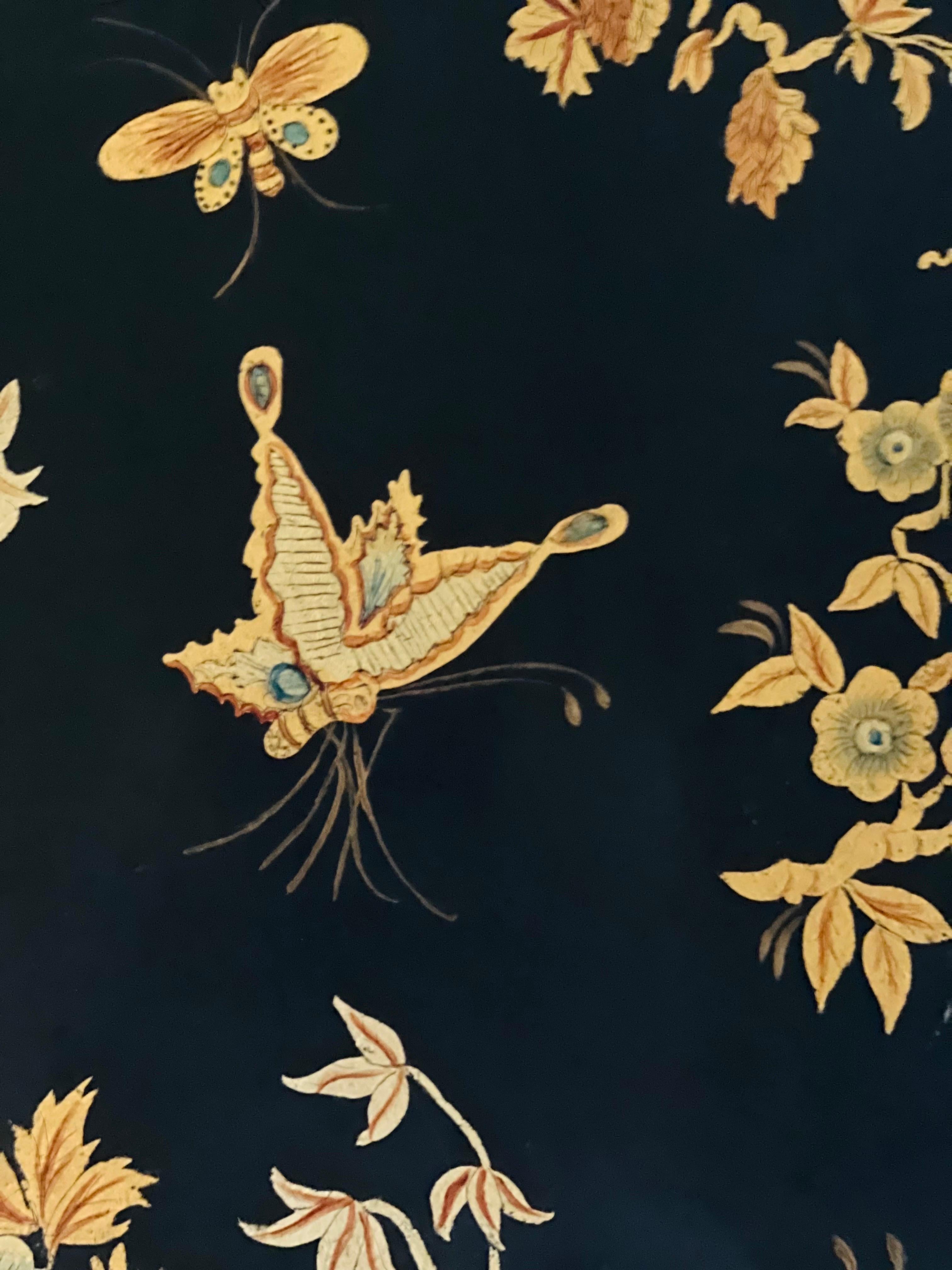 Table à plateaux en tôle laquée et dorée, style Chinoiserie italienne du 20e siècle en vente 2