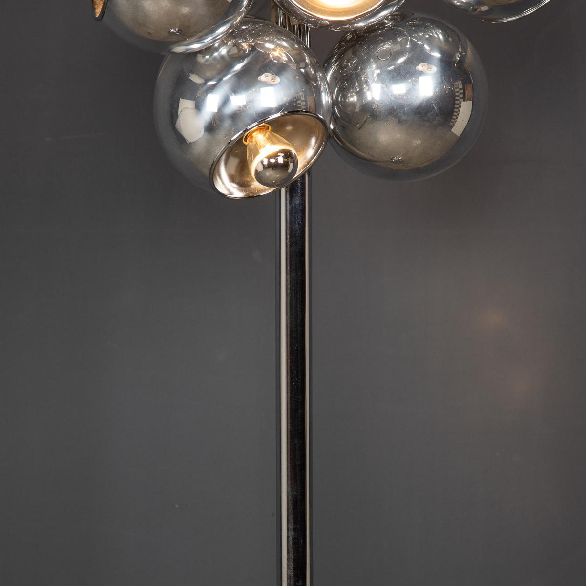 20th Century Italian Chrome Ball Floor Lamp, c.1960 5