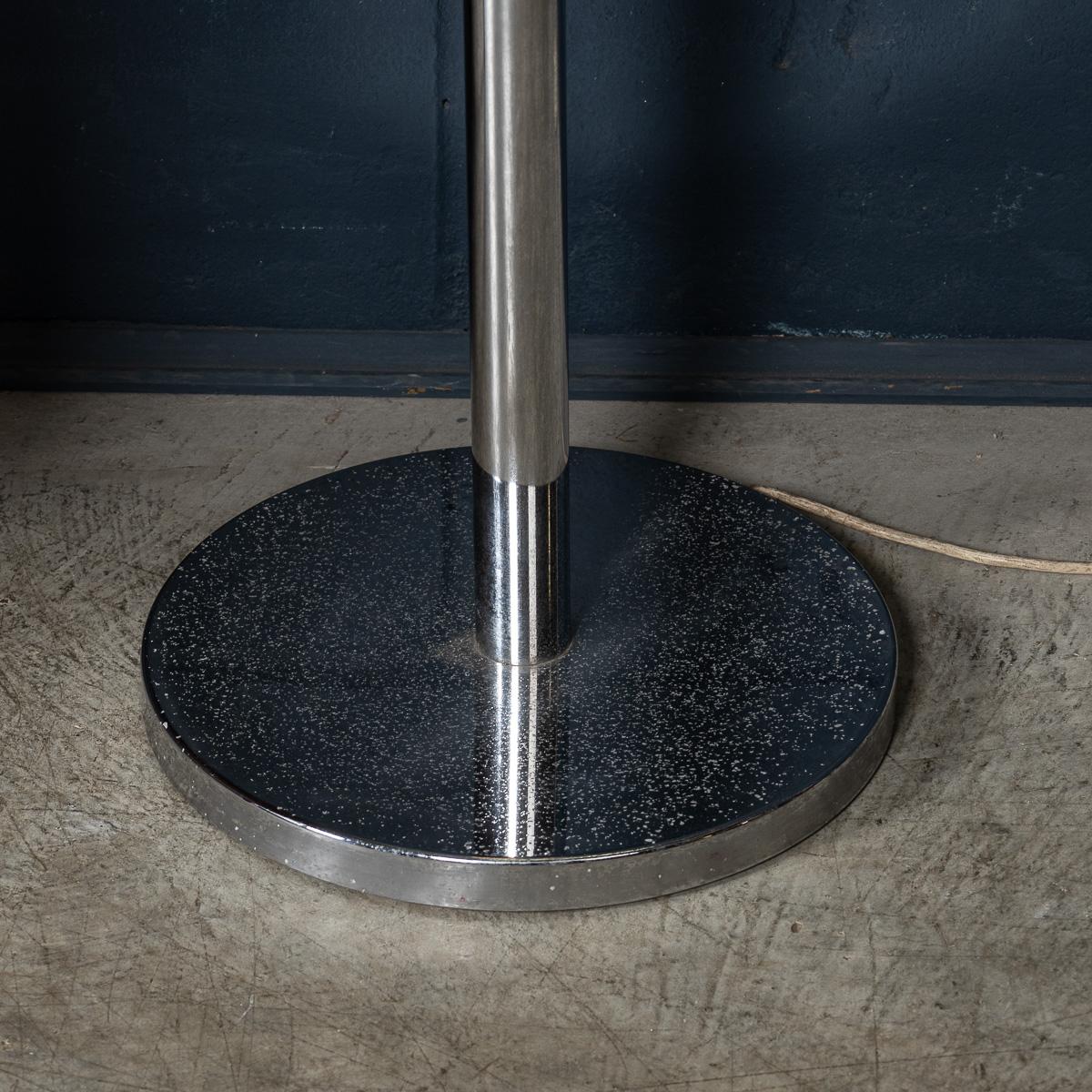 20th Century Italian Chrome & Glass Floor Lamp By Mazzega, Murano c.1970 For Sale 3