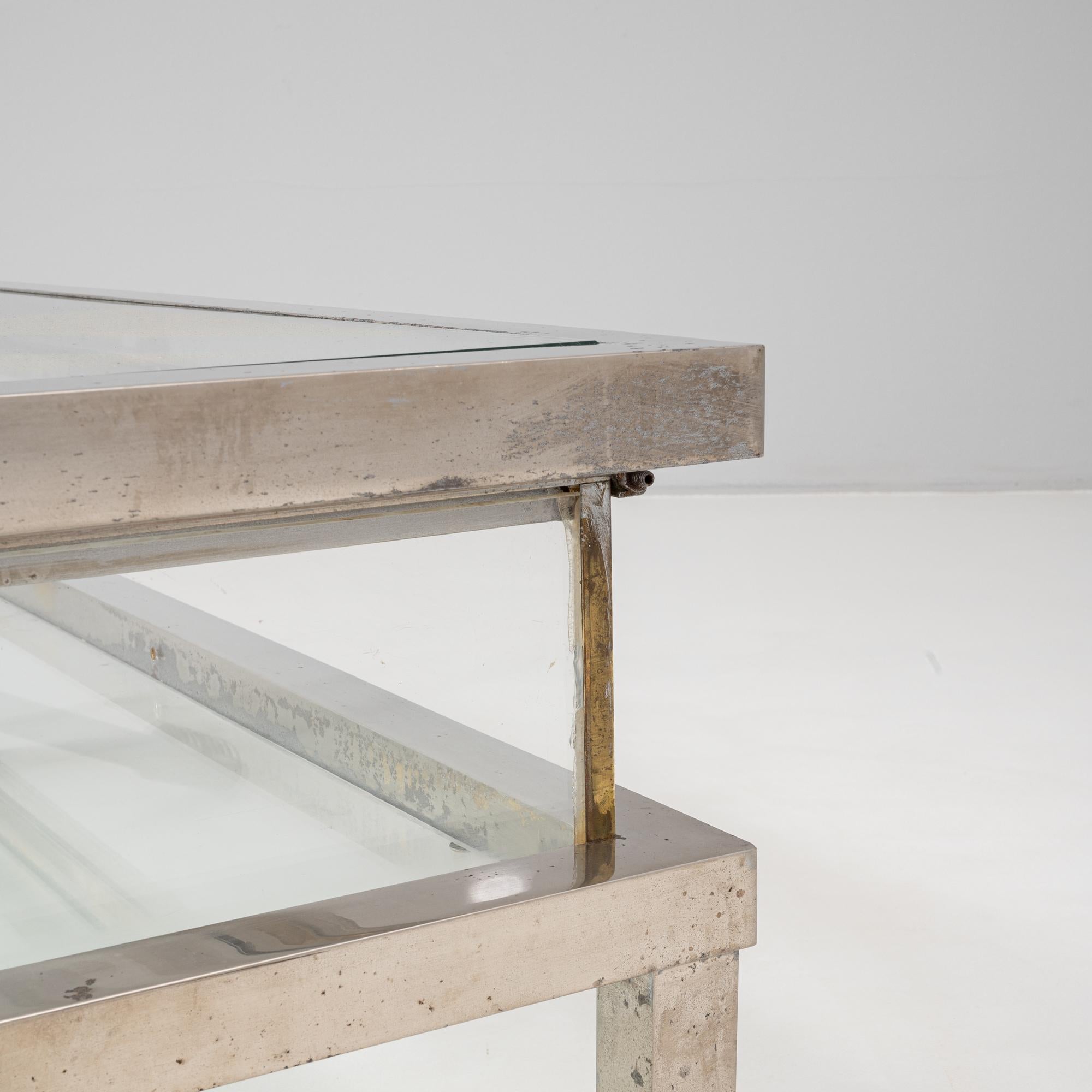 20th Century Italian Chrome Sliding Table By Belgo Chrom For Sale 8