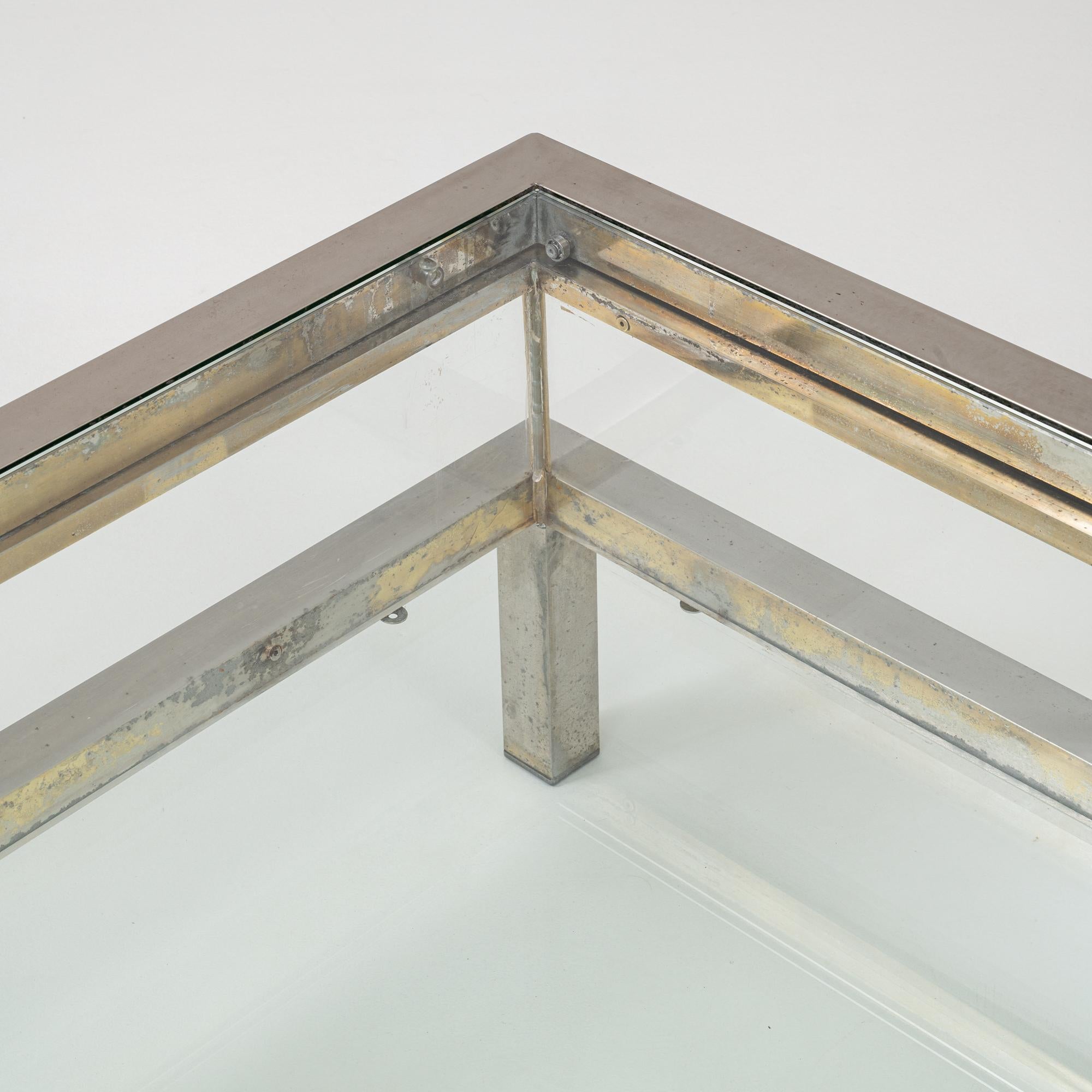 20th Century Italian Chrome Sliding Table By Belgo Chrom For Sale 11