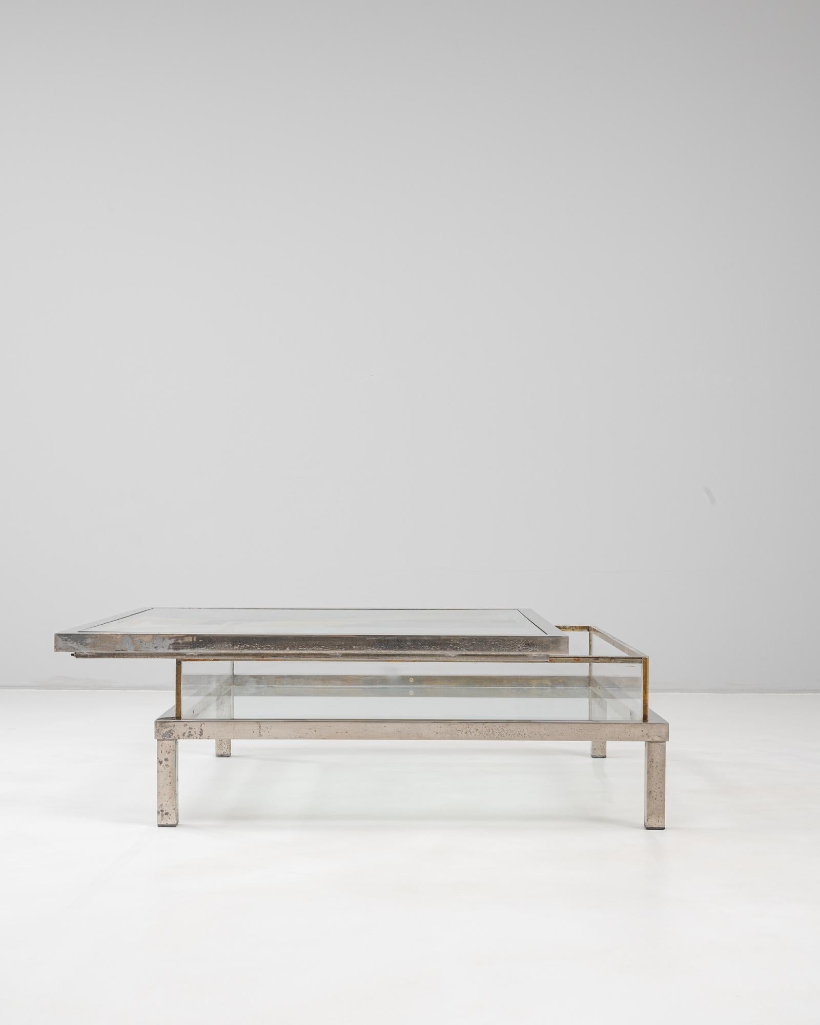 20th Century Italian Chrome Sliding Table By Belgo Chrom For Sale 1