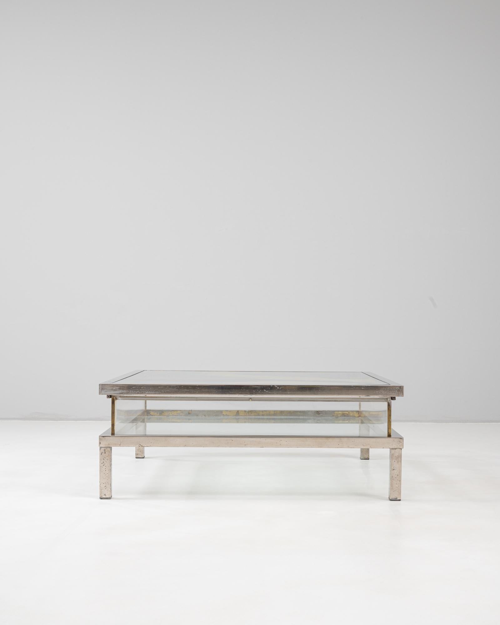 20th Century Italian Chrome Sliding Table By Belgo Chrom For Sale 2