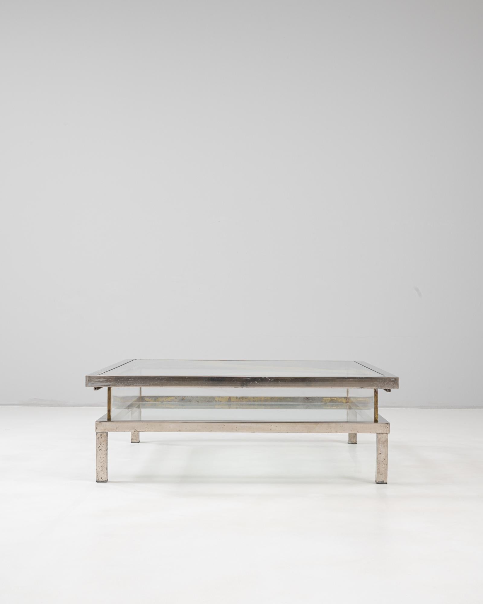 20th Century Italian Chrome Sliding Table By Belgo Chrom For Sale 3