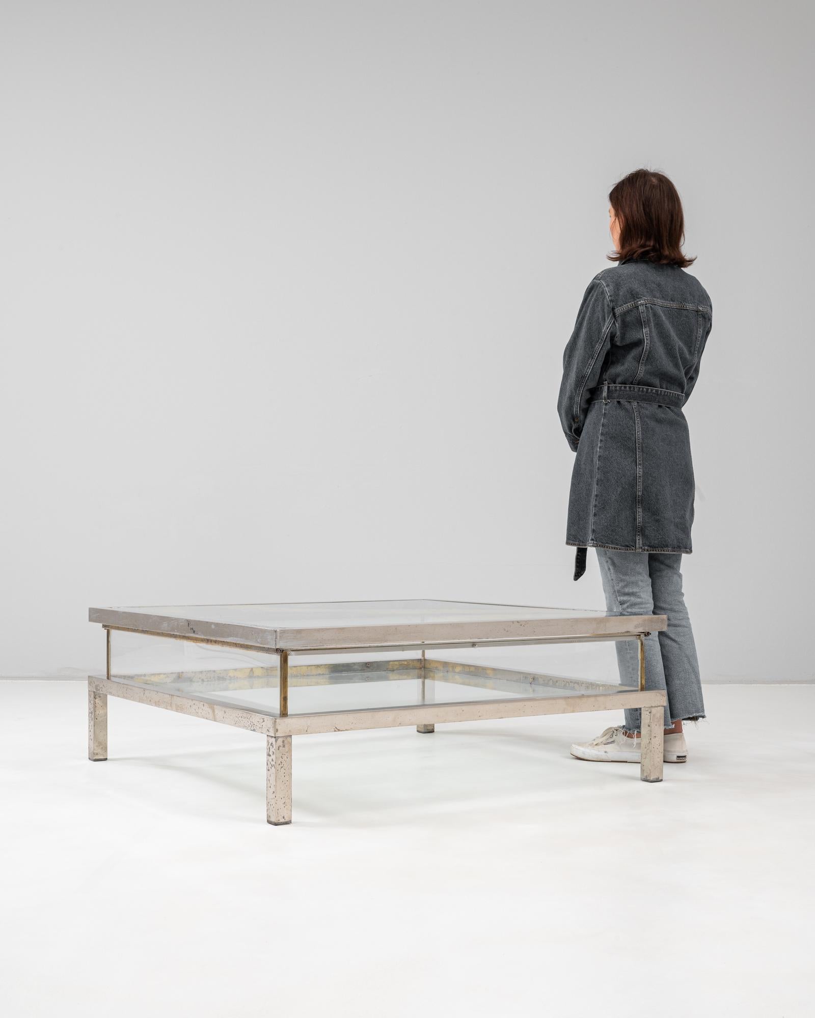 20th Century Italian Chrome Sliding Table By Belgo Chrom For Sale 5