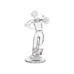 20th Century Italian Clear Murano Glass Figure, Sculpture by Archimede Seguso