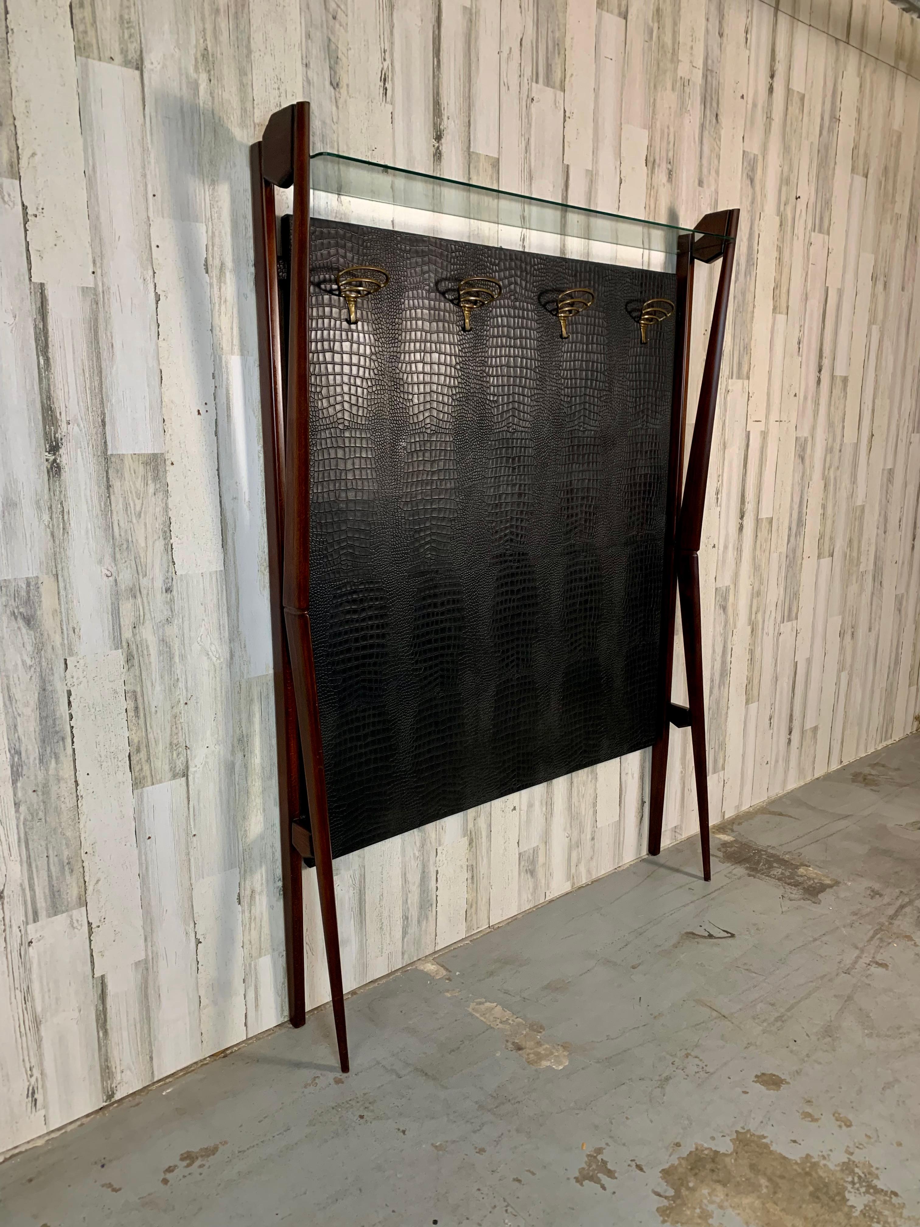 Brass 20th Century Italian Coat Rack For Sale