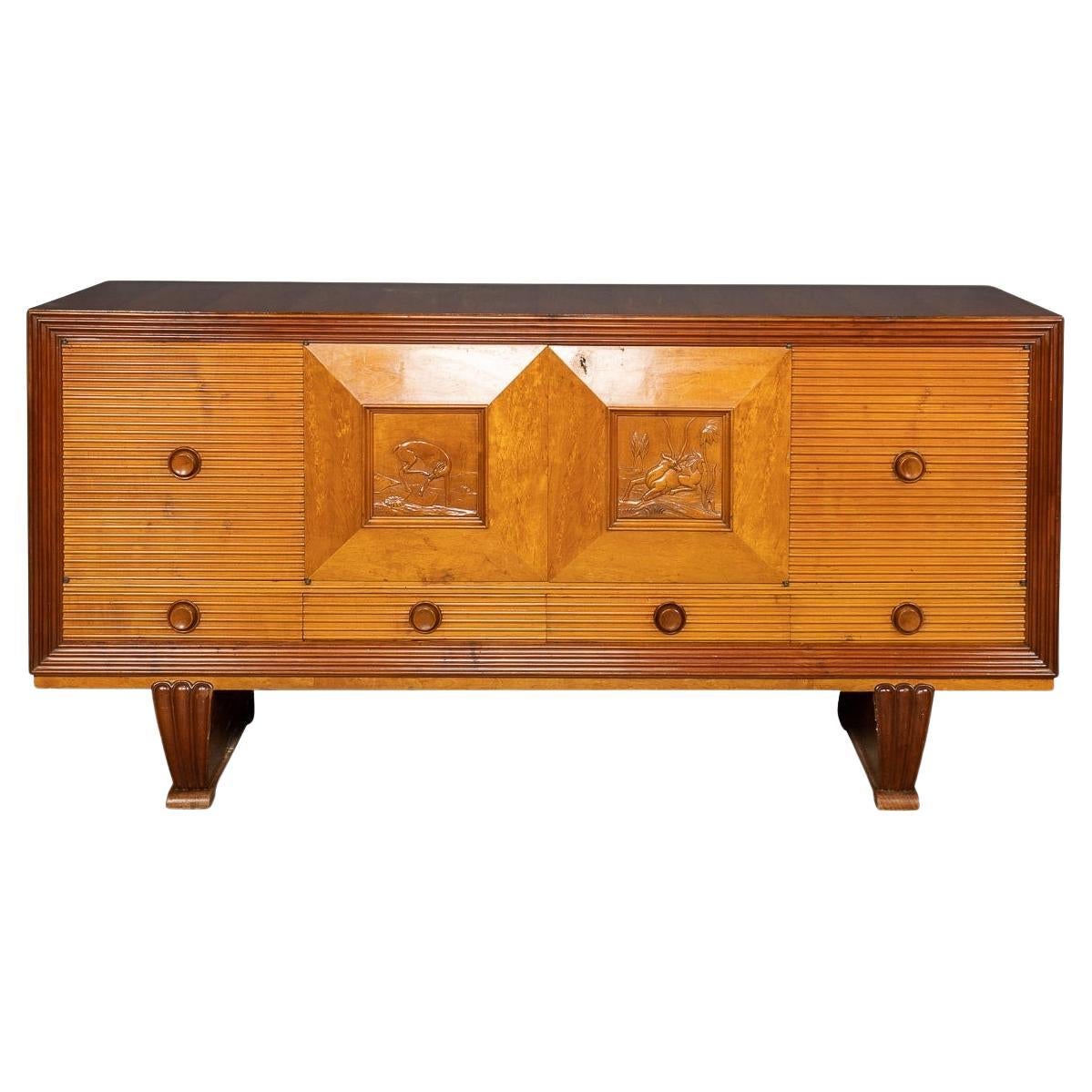 20th Century Italian Credenza attributed to Paolo Buffa, circa 1950 For Sale