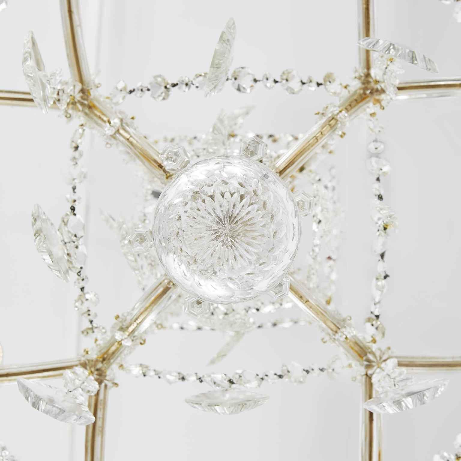 20th Century Italian Crystal Chandelier Maria Theresa Style 6
