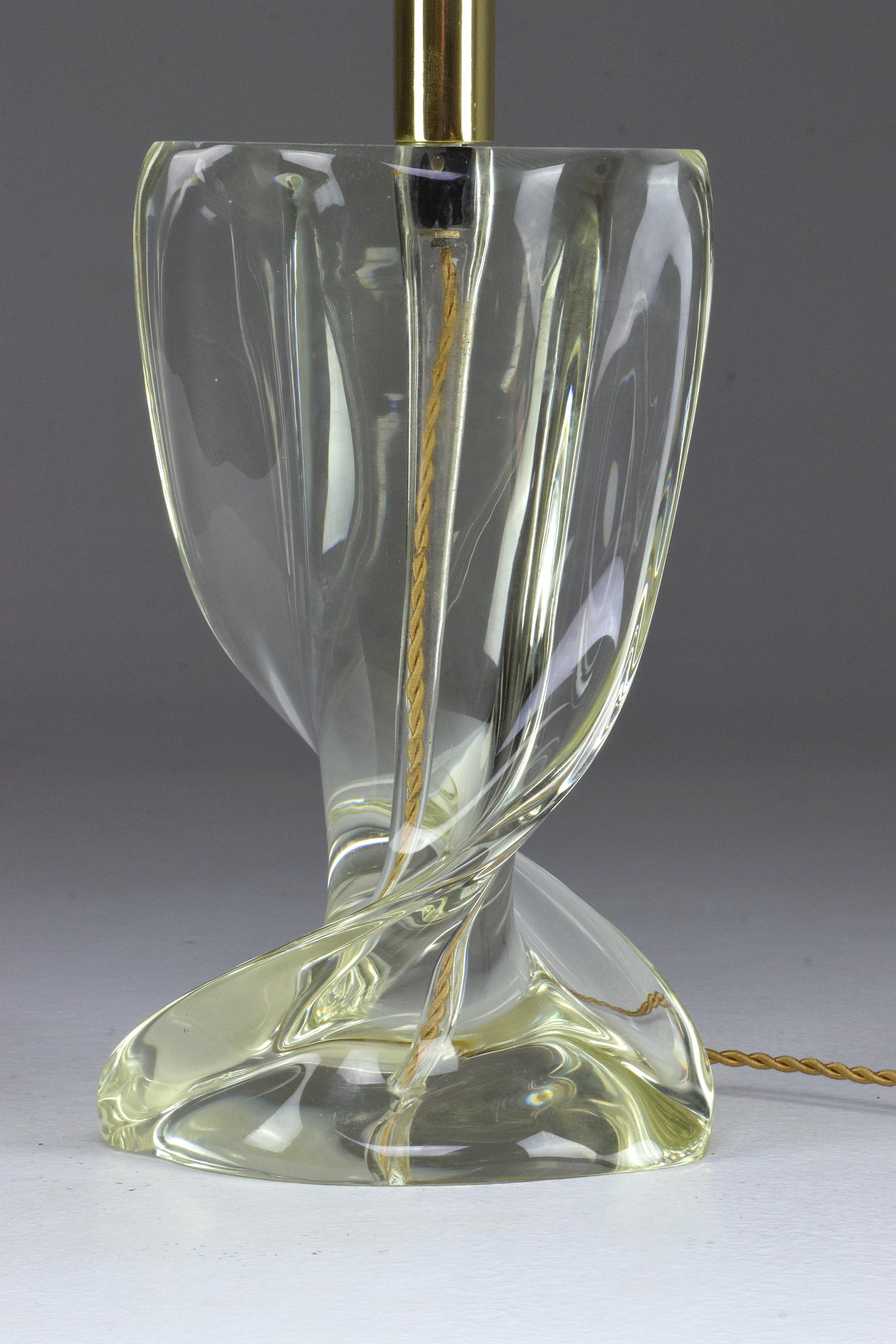 20th Century Italian Crystal Table Lamp, 1960s 3