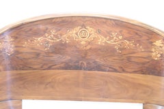 20th Century Italian Design Art Deco Inlaid Wood Double Bed
