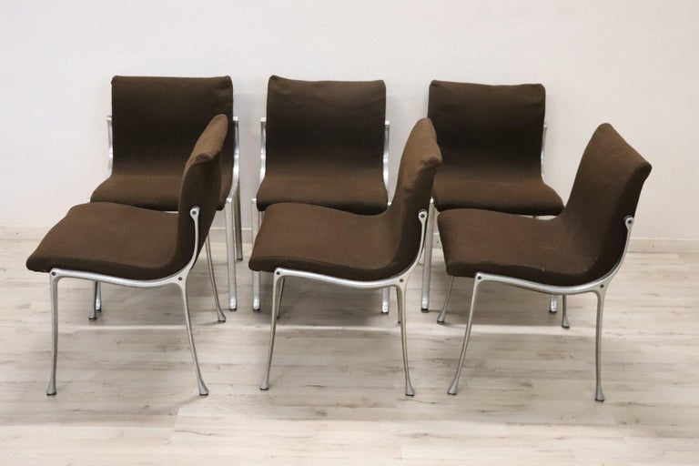 20th Century Italian Design in the Style of Osvaldo Borsani Chairs, Set of 6 In Good Condition For Sale In Casale Monferrato, IT