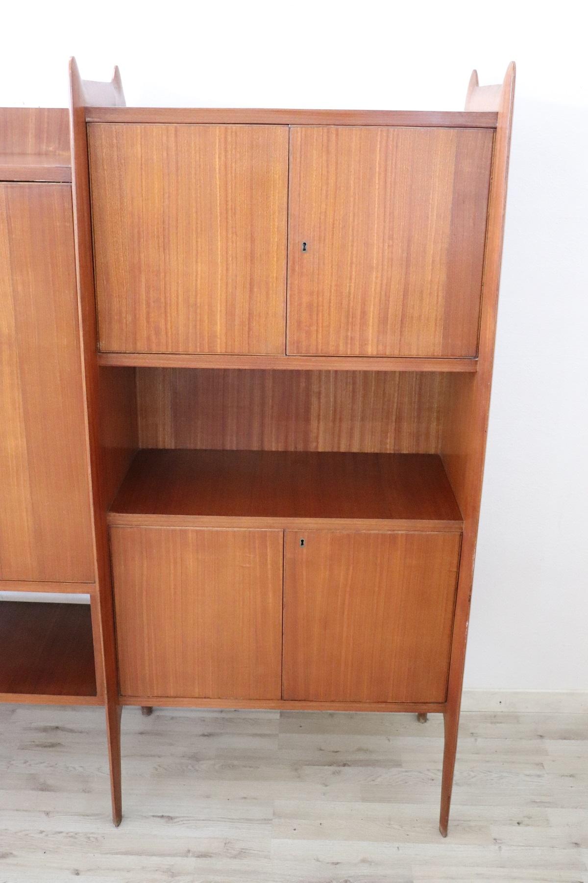 Mid-20th Century 20th Century Italian Design Large Bookcase or Cabinet, 1960s For Sale
