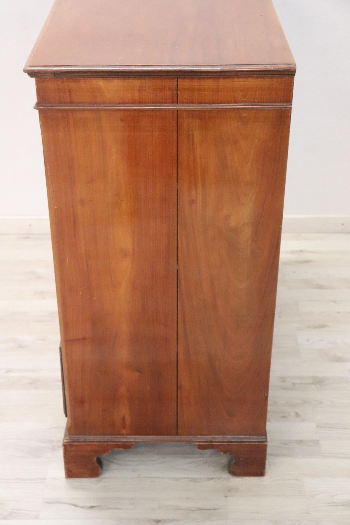 20th Century Italian Design Mahogany Commode or Chest of Drawers 2