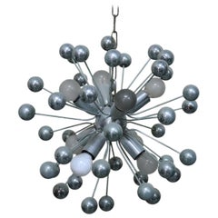 20th Century Italian Design Sputnik Chrome Chandelier, 1980s