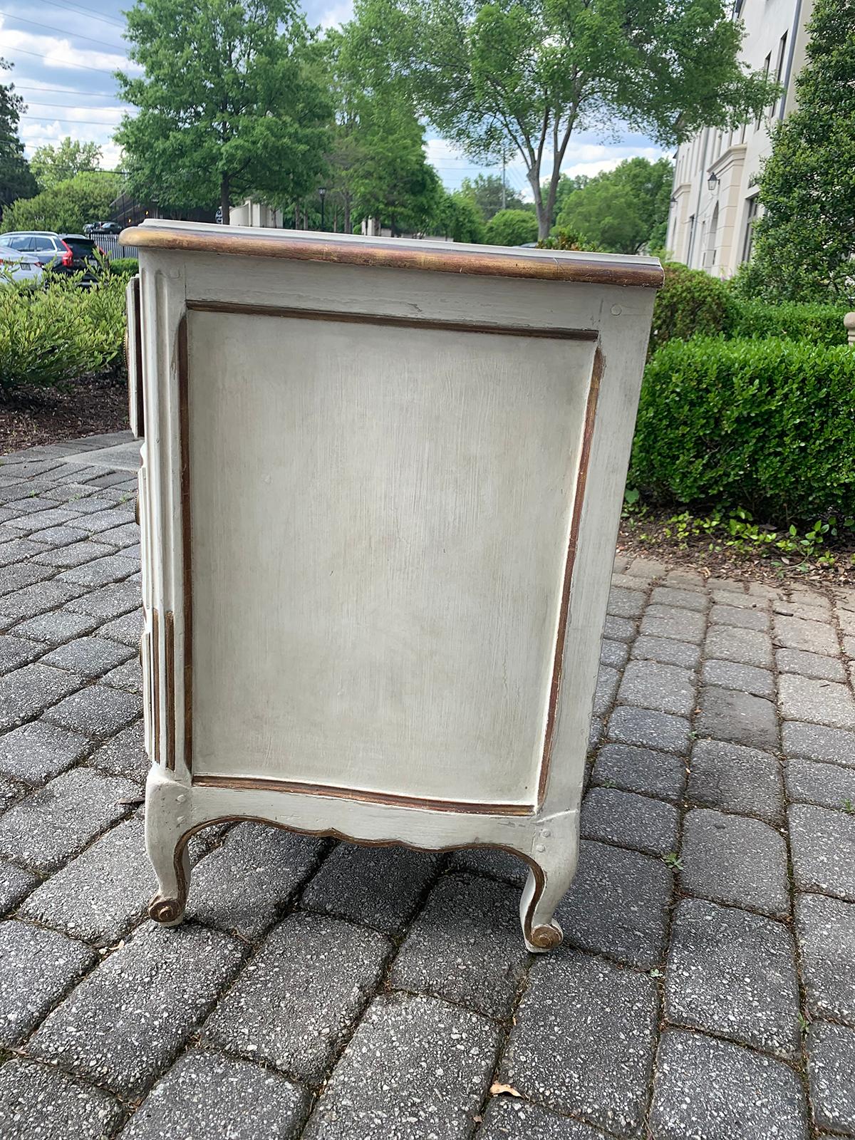20th Century Italian Dressing Table/Desk, Painted White & Gold 14