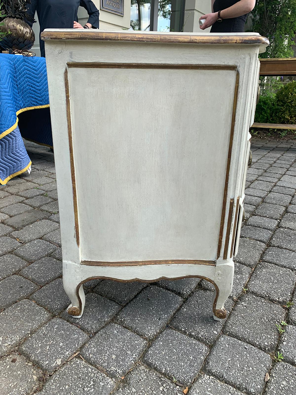 20th Century Italian Dressing Table/Desk, Painted White & Gold 4