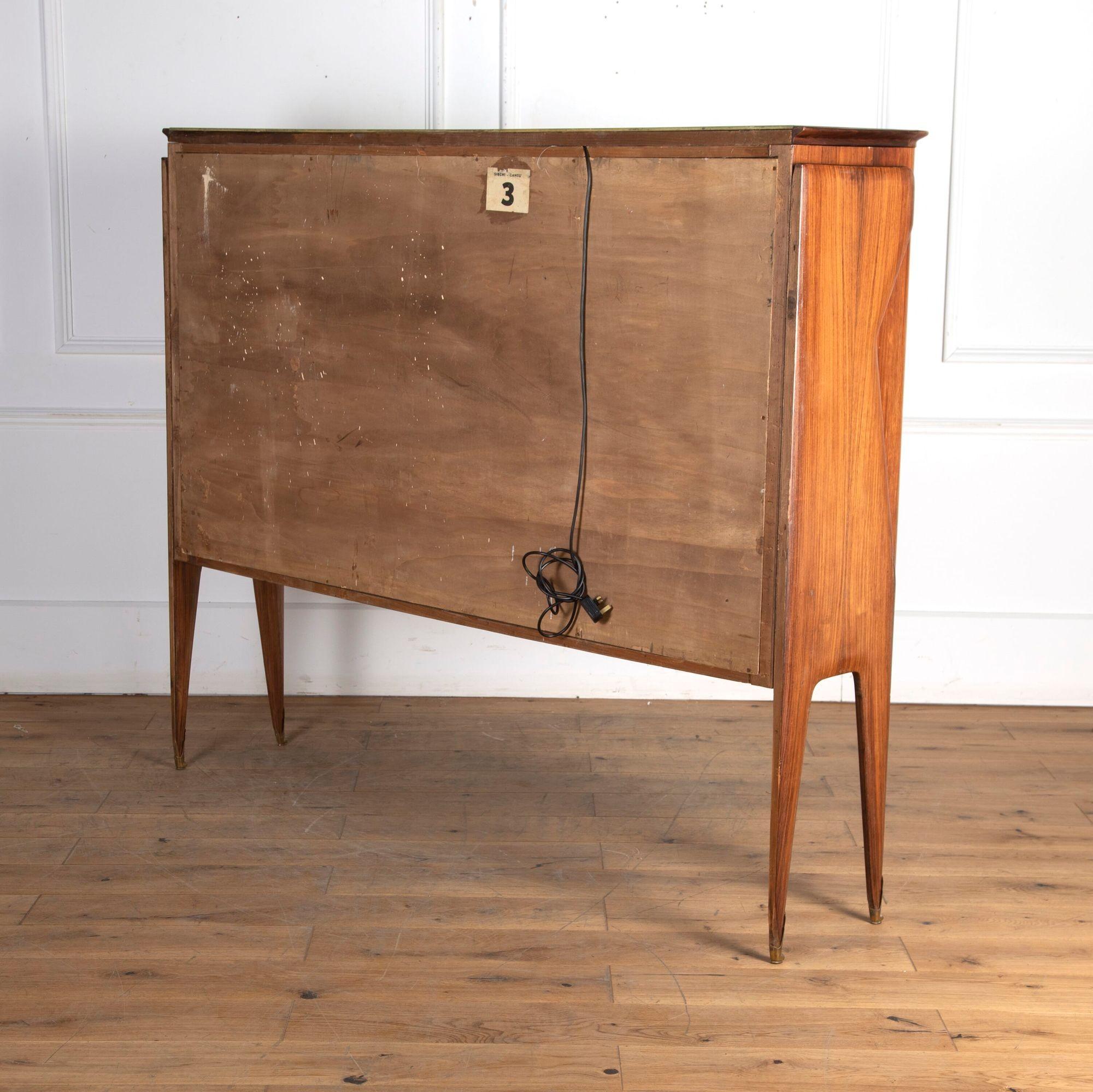 Mid-Century Modern 20th Century Italian Drinks Cabinet by Vittorio Dassi For Sale